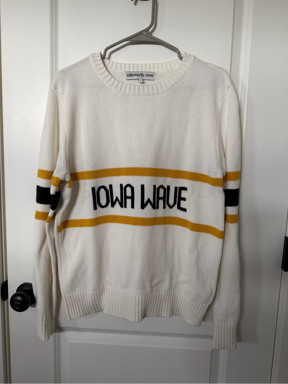 Ellsworth + Ivey limited edition Iowa Wave sweater. Size L